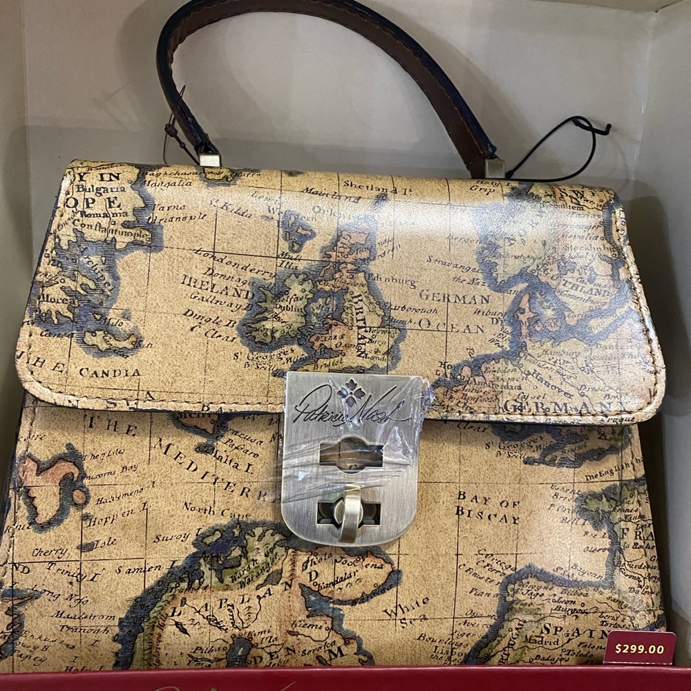 Patricia Nash Crossbody with Matching Micro Handbag Hang-off